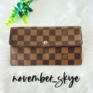 Louis Vuitton Damier Ebene Sarah Wallet